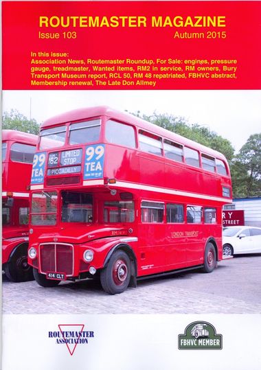 Autumn Routemaster Magazine