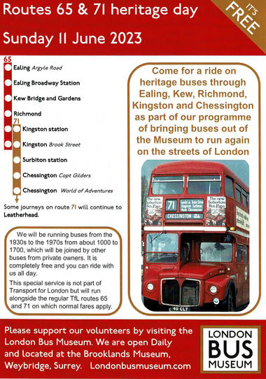 Routes 65 and 71 Heritage Event Routes 65 and 71 Heritage Event
